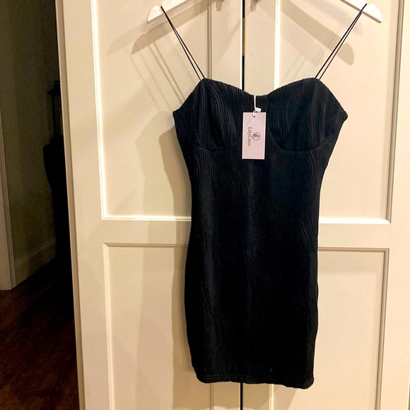 NWT Little Black Cocktail Dress size small mini textured fabric / lined - Picture 1 of 5